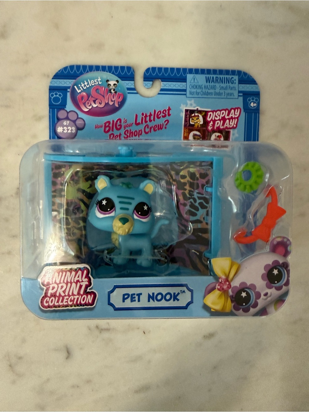 Littlest Pet Shop Tiger G7 #323 Pet Nook Animal Print Collection NEW in Package